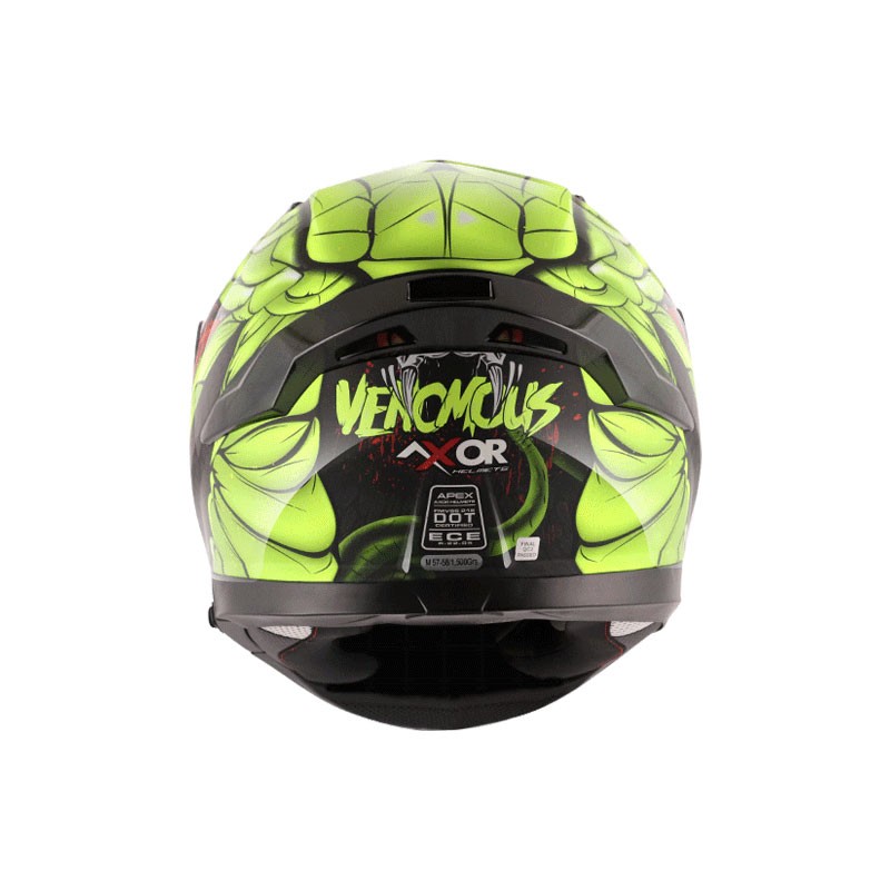 Apex Venomous D/V Gloss Helmet ( Black Neon Green)