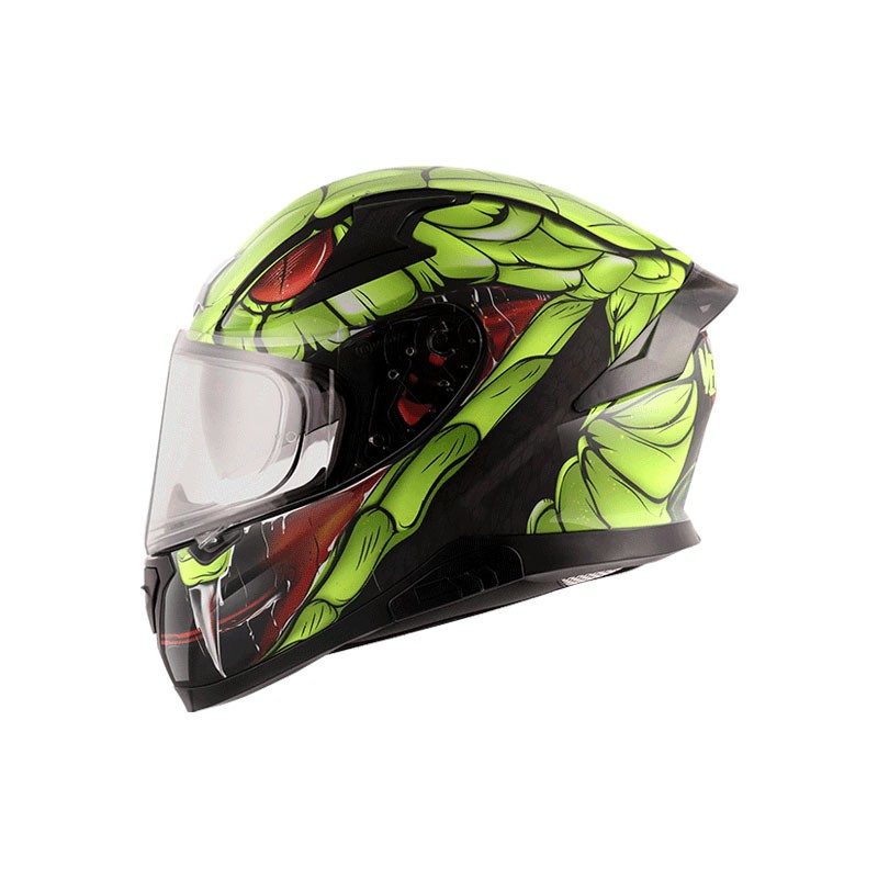 Apex Venomous D/V Gloss Helmet ( Black Neon Green)