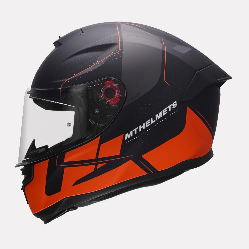 MT Hummer Galant Matt Orange Helmet