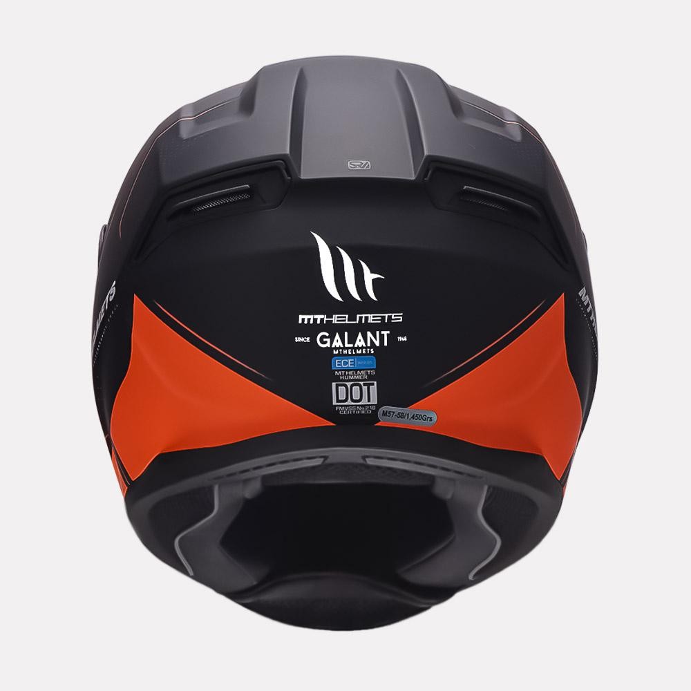 MT Hummer Galant Matt Orange Helmet