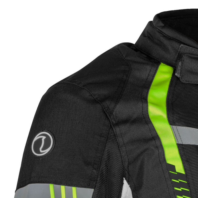 Rynox New Tornado Pro 4 Jacket ( Hi-Viz-Green )