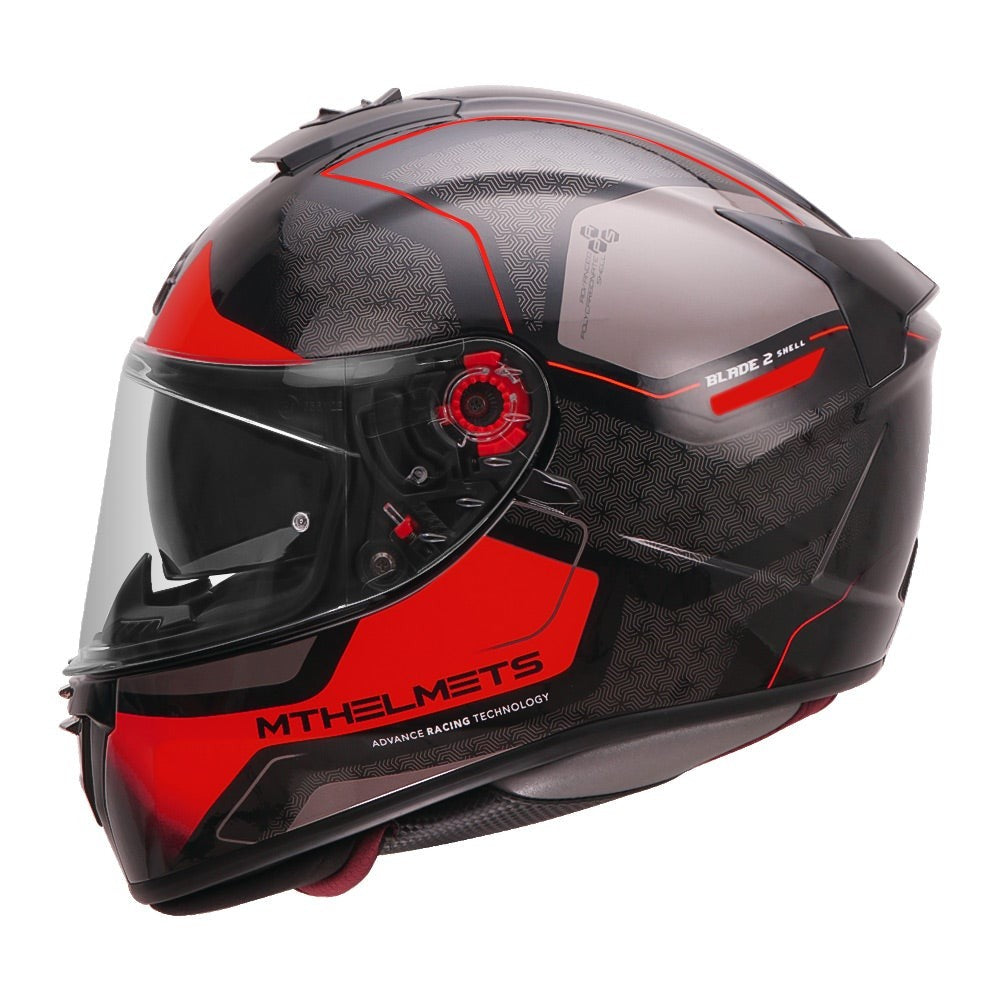 MT Blade 2sv Aura Gloss Red Helmet