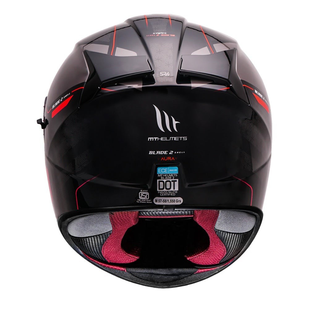 MT Blade 2sv Aura Gloss Red Helmet