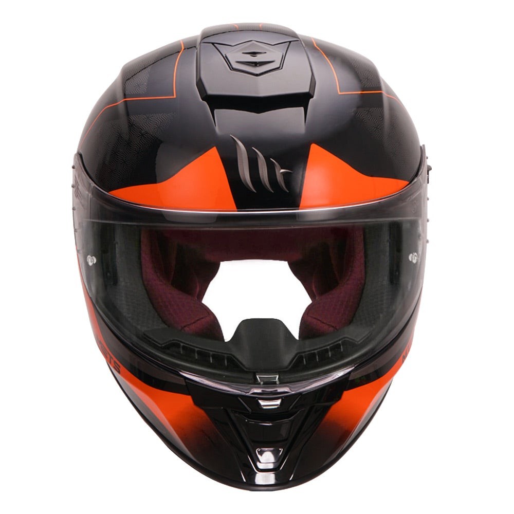 MT Blade 2sv Aura Gloss Fluorescent Orange Helmet