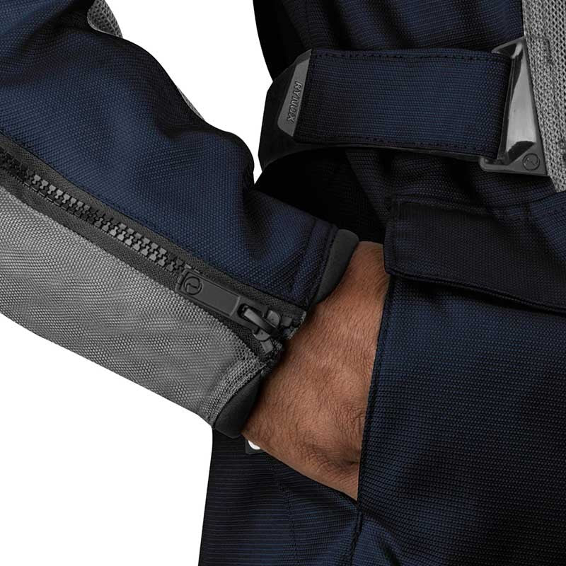 Rynox Stealth Air Pro Blue Hi-Viz Green Riding Jacket