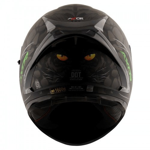 Axor Street Panther Gloss Black Grey Helmet