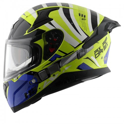Axor Apex Turbine Hex 2 Neon Yellow Blue Helmet