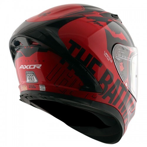 Axor Street DC Batman Gloss Red Helmet