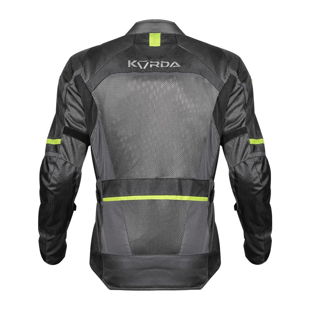 Korda Summit Riding Jacket Grey & Fluorescent Green
