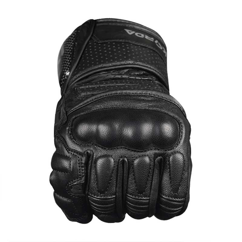 Korda Track Full Gauntlet Riding Black Gloves