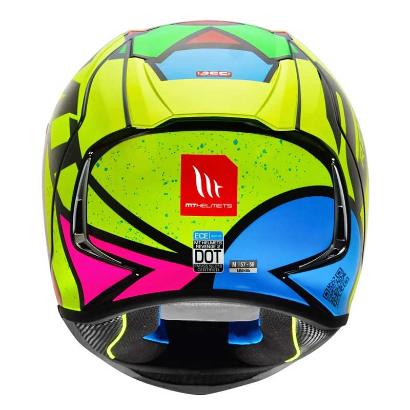 MT Revenge 2 Light Gloss Flo Yellow Helmet