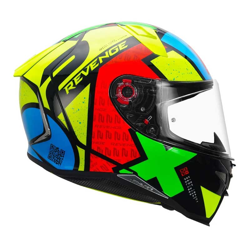 MT Revenge 2 Light Gloss Flo Yellow Helmet