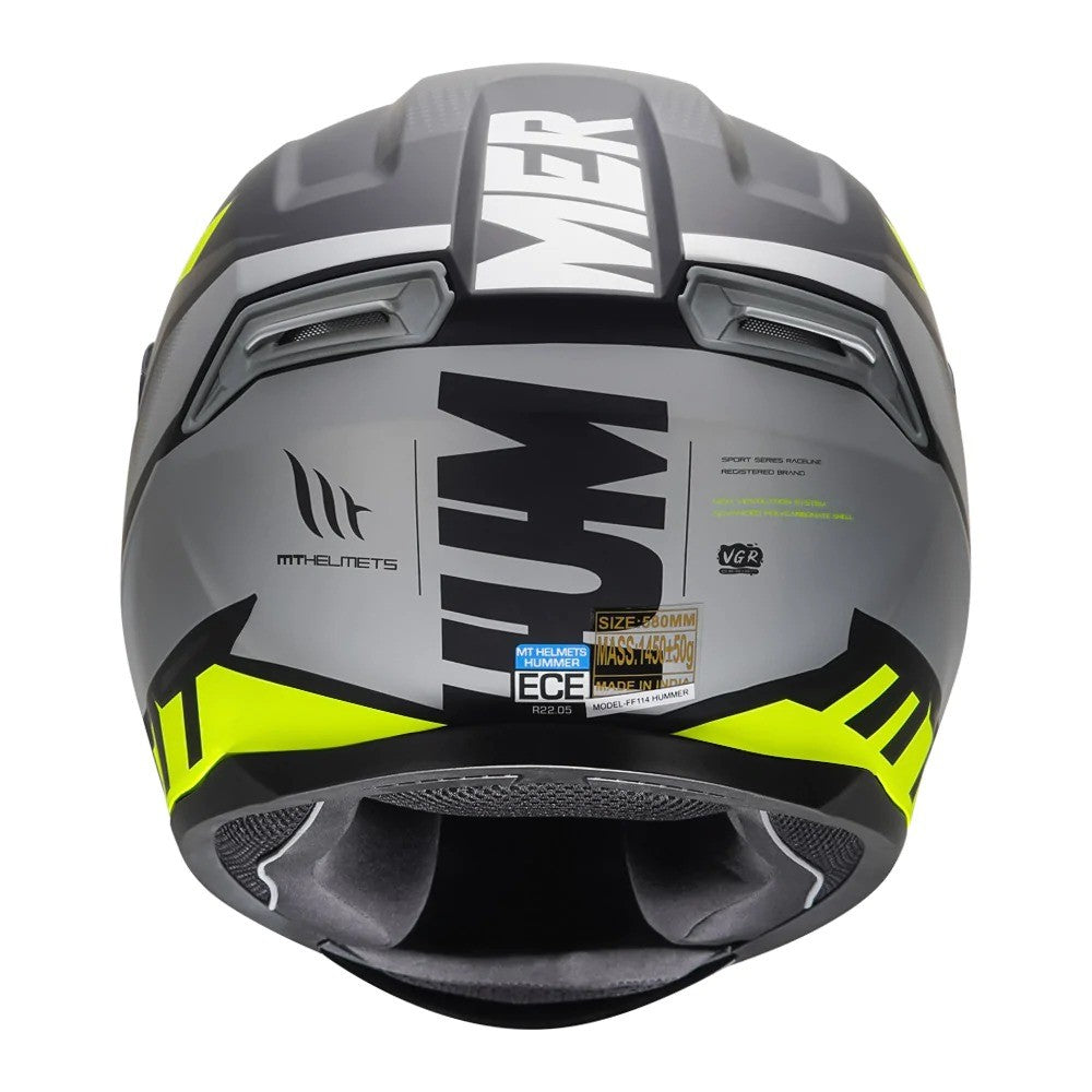 MT Hummer Brick Matt Yellow Helmet
