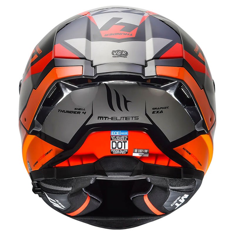Mt Thunder4 Exa Gloss Orange Helmet