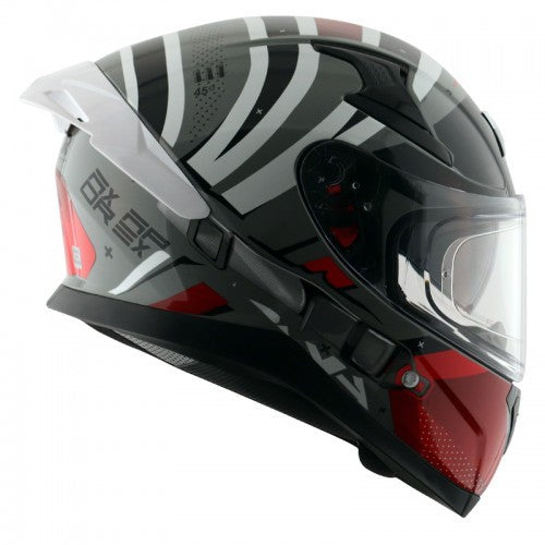 Axor Apex Turbine Hex Gloss Black Red Helmet