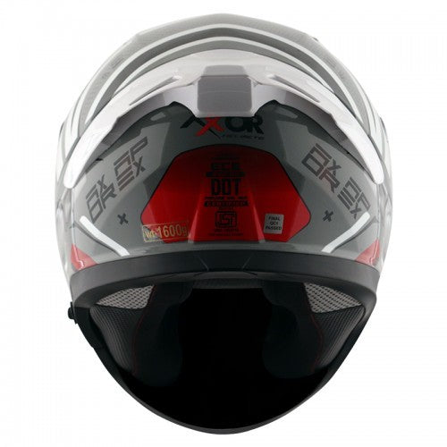 Axor Apex Turbine Hex Gloss Black Red Helmet