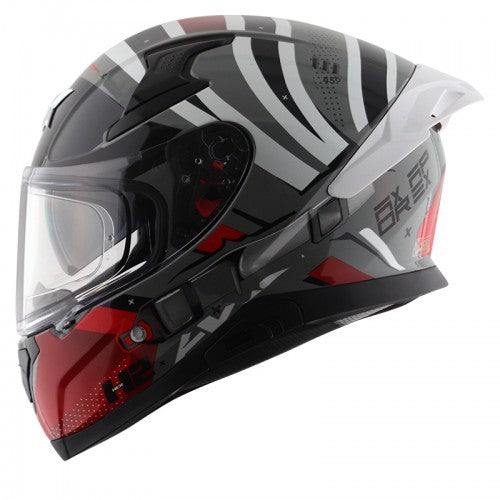 Axor Apex Turbine Hex Gloss Black Red Helmet