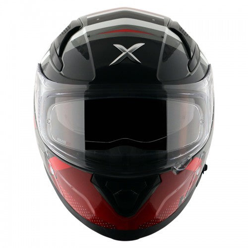 Axor Apex Turbine Hex Gloss Black Red Helmet