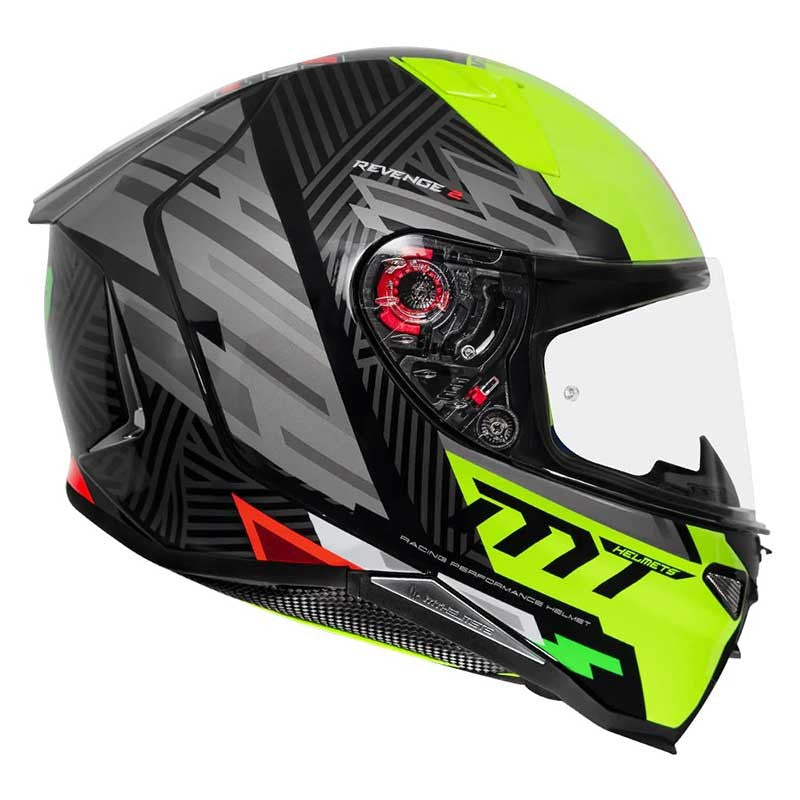 MT Revenge 2 Brush Gloss Fluorescent Yellow Helmet