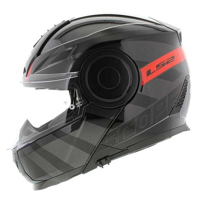 LS2 FF902 Scope HAMR Gloss Black Titanium Red Helmet