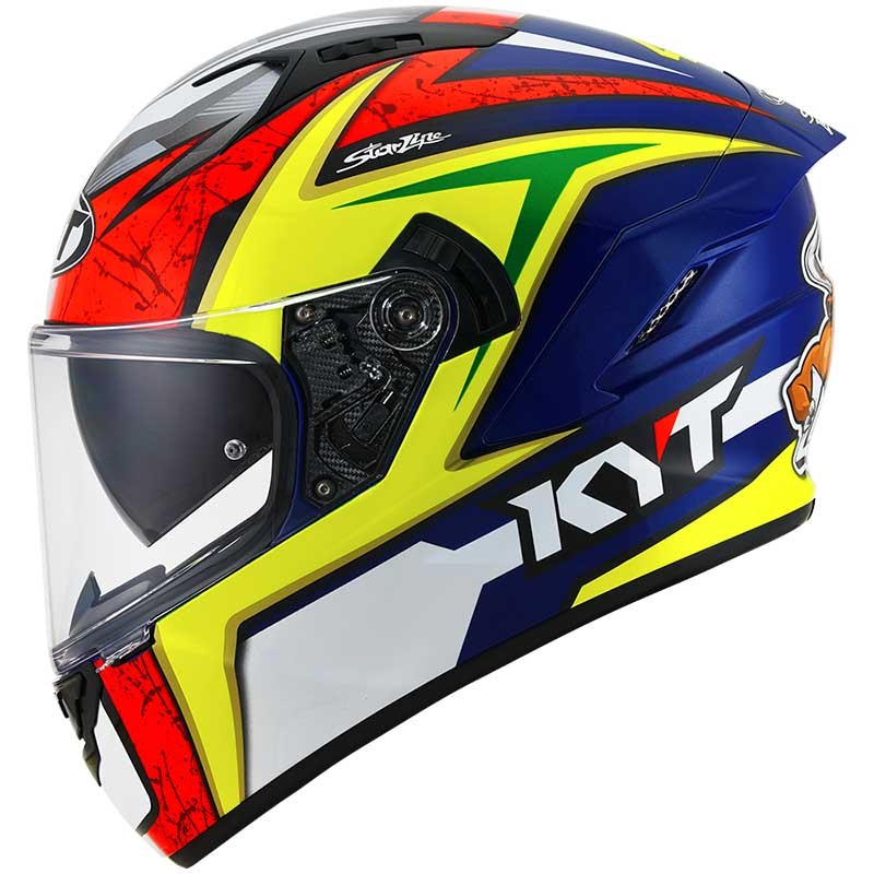 KYT NF-R Dalla Porta Replica Original Red Blue Yellow Helmet