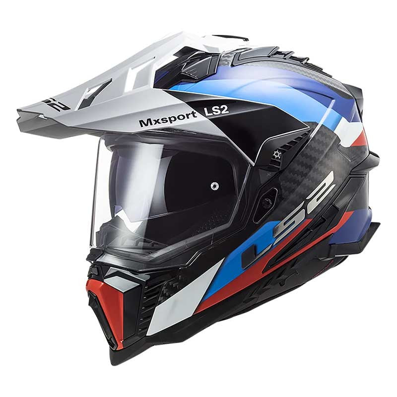 LS2 MX701 EXPLORER Carbon Frontier Gloss Black Blue Helmet