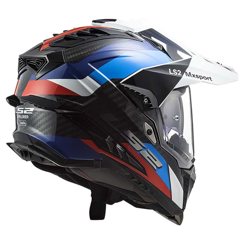 LS2 MX701 EXPLORER Carbon Frontier Gloss Black Blue Helmet