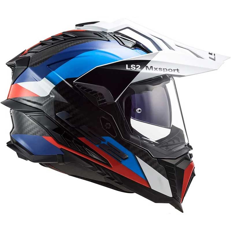 LS2 MX701 EXPLORER Carbon Frontier Gloss Black Blue Helmet