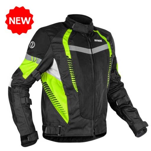 Rynox New Tornado Pro 4 Jacket ( Hi-Viz-Green )