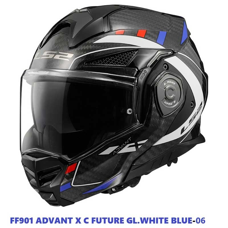 LS2 FF901 Advant XC Future GL White Blue Red Carbon Helmets