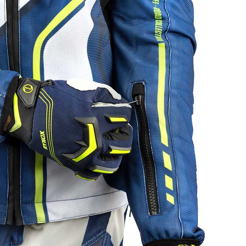 Rynox Dune Neo Trail Offroad Hiviz Green Jacket
