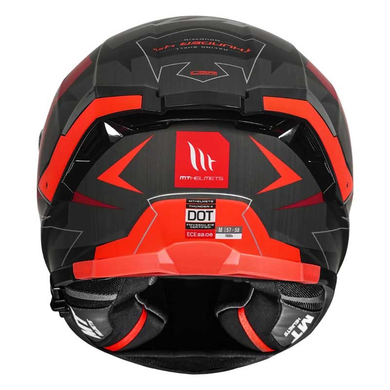 Mt Thunder4 Mountain Matt Red Helmet