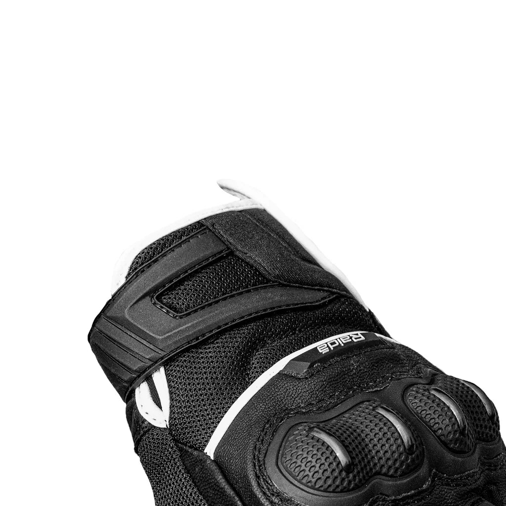 Raida AirWave Motorcycle White Gloves