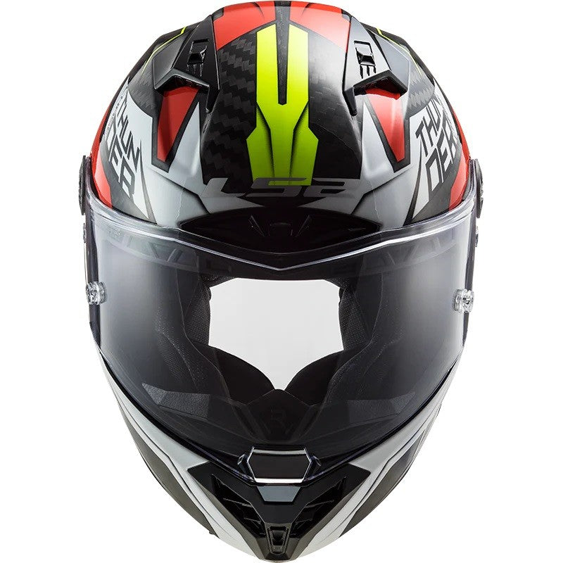 LS2 FF805 THUNDER Carbon Chase Gloss White Red Helmet