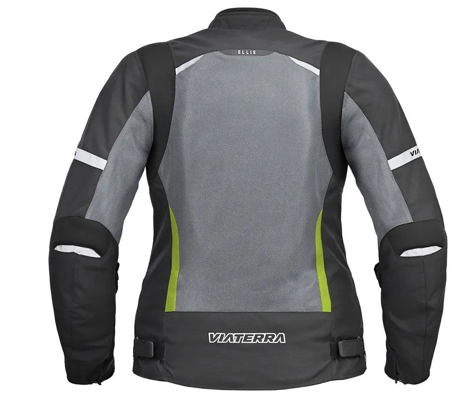 Viaterra Ellis – Ladies Street Mesh Black Grey Green Ridding Jacket