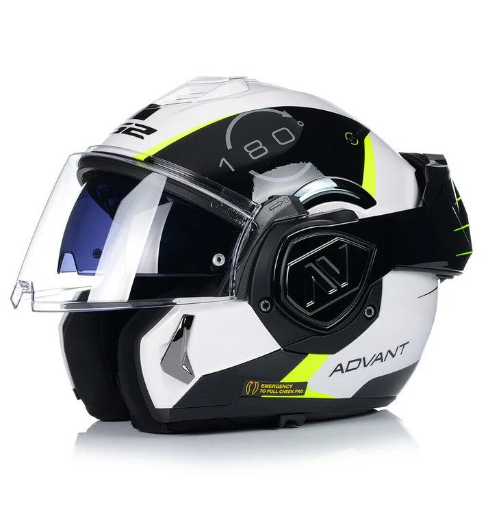 LS2 FF900 Valiant II Advant Codex-Gloss Black White Helmets