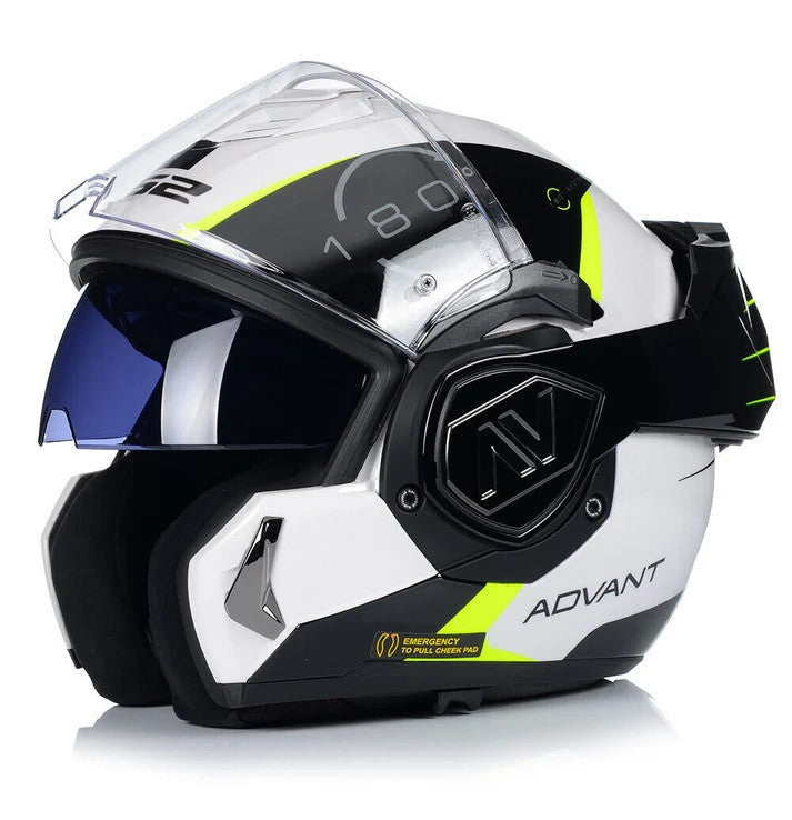 LS2 FF900 Valiant II Advant Codex-Gloss Black White Helmets