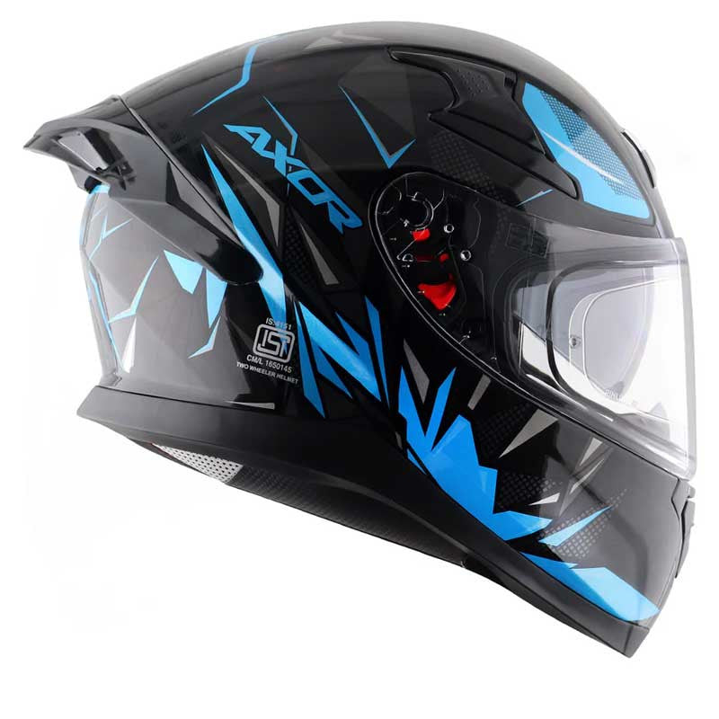 Axor Apex Hunter Neon Blue Helmet