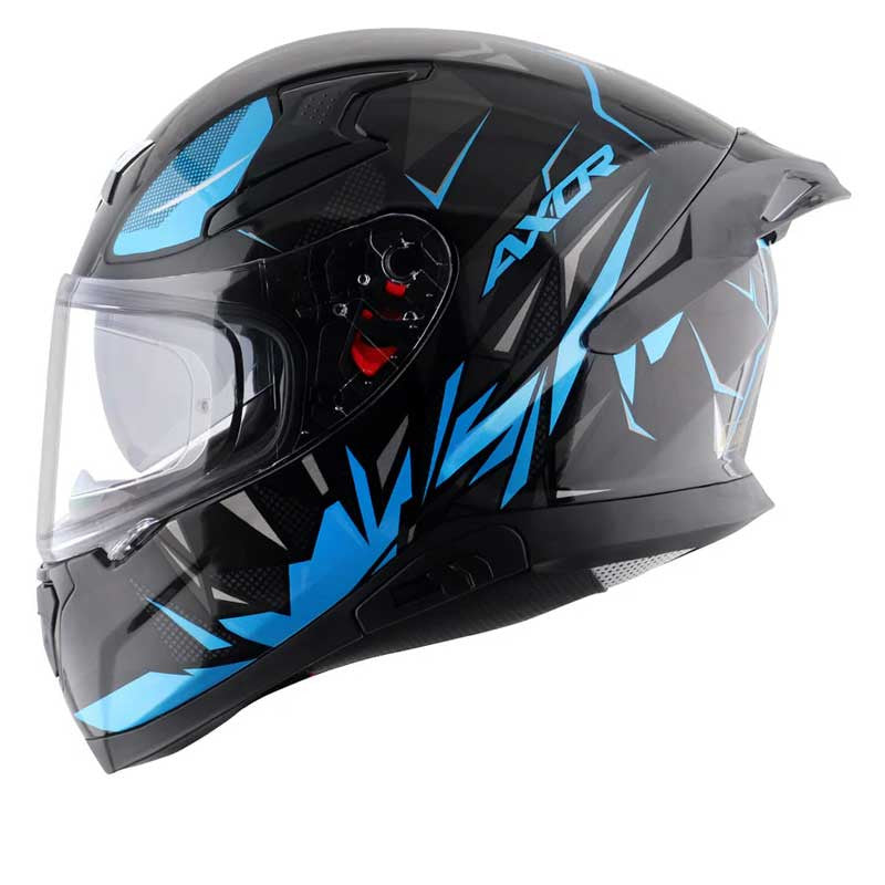 Axor Apex Hunter Neon Blue Helmet