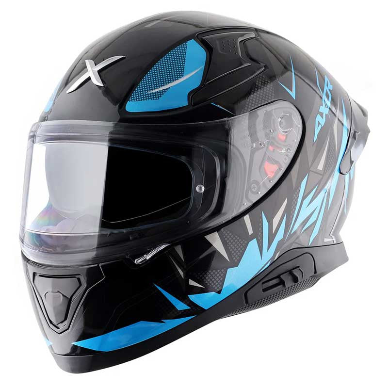 Axor Apex Hunter Neon Blue Helmet