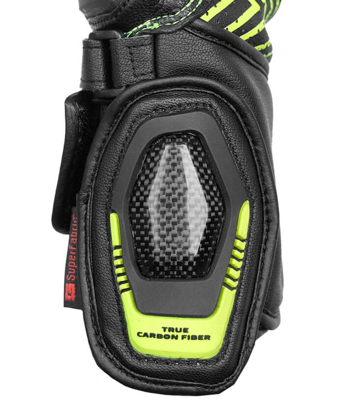 Rynox advento Pro Black HI-Viz Green Gloves