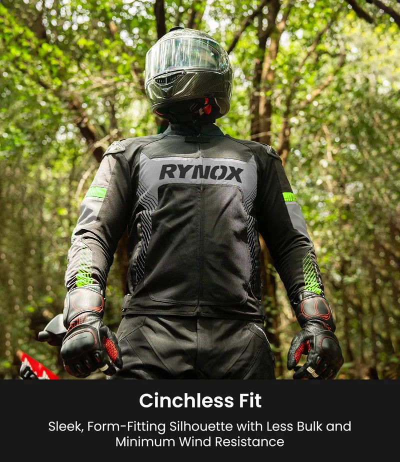 RYNOX APEX EVO CE CERTIFIED CLASS AA JACKET (BLACK-HI-VIZ)