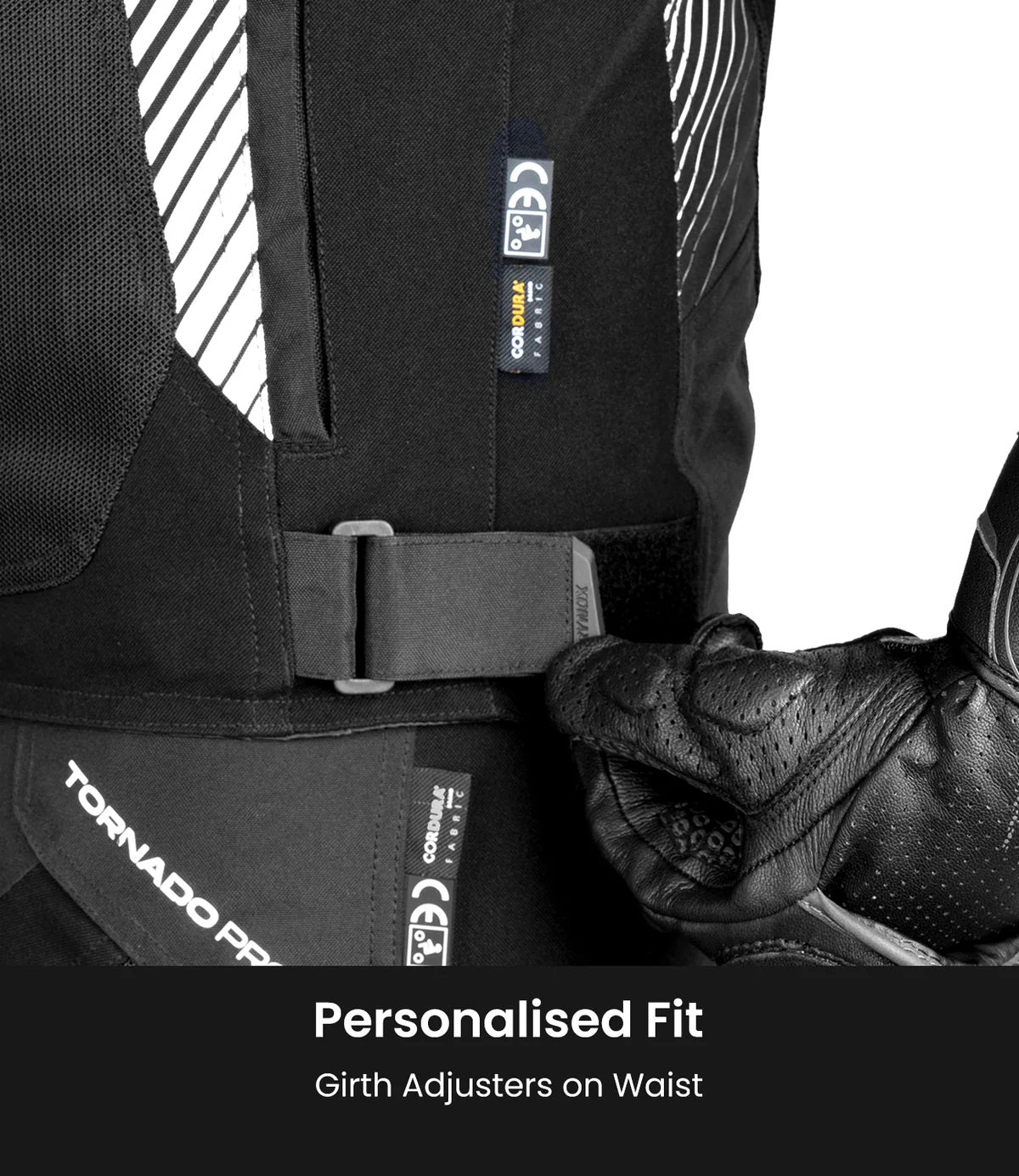 RYNOX APEX EVO CE CERTIFIED CLASS AA JACKET (BLACK-WHITE)