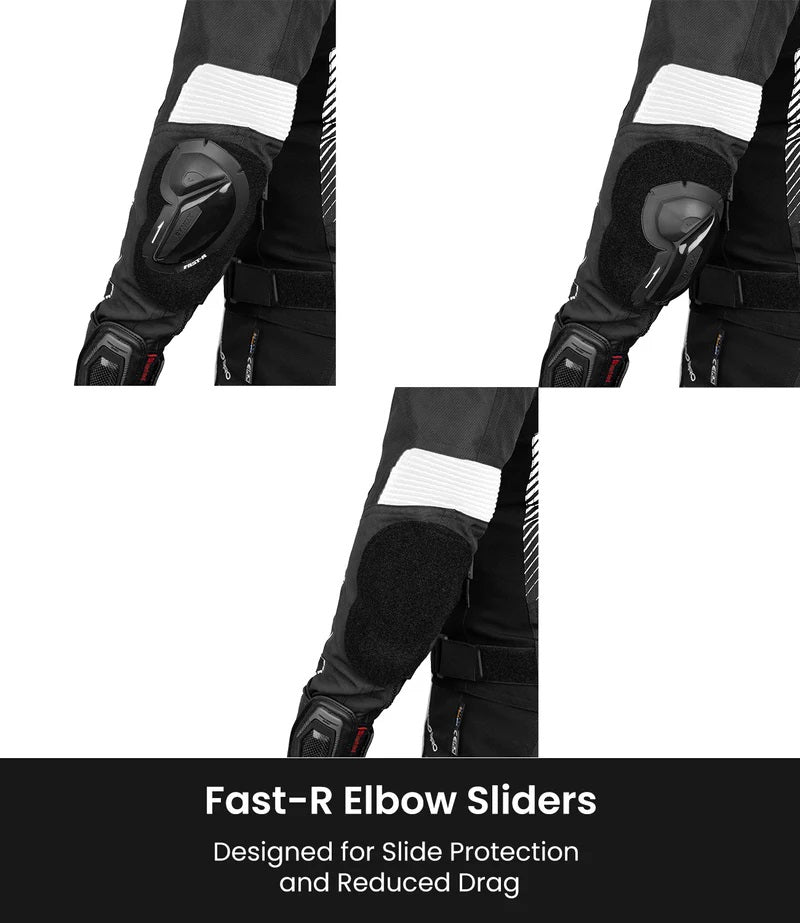 RYNOX APEX EVO CE CERTIFIED CLASS AA JACKET (BLACK-WHITE)