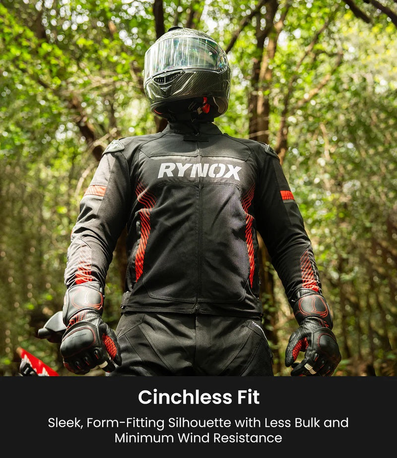 RYNOX APEX EVO CE CERTIFIED CLASS AA JACKET (BLACK-RED)