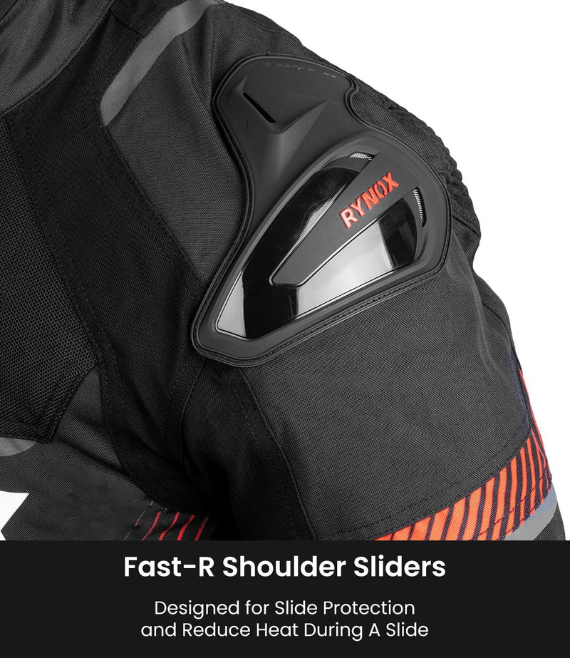 RYNOX APEX EVO CE CERTIFIED CLASS AA JACKET (BLACK-RED)