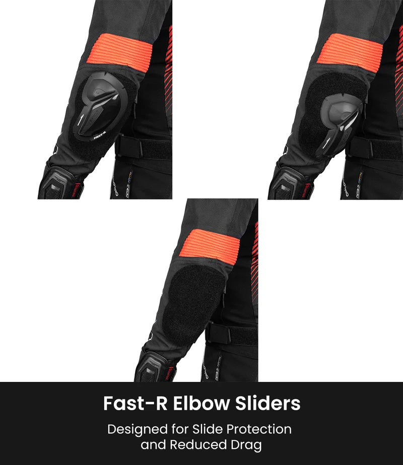 RYNOX APEX EVO CE CERTIFIED CLASS AA JACKET (BLACK-RED)