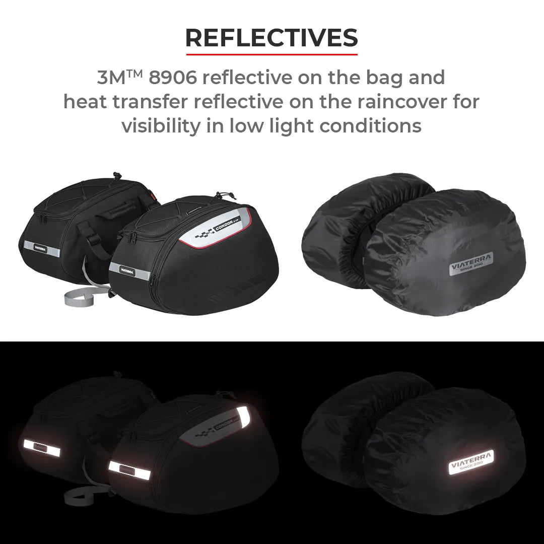 ViaTerra Condor 2up 100% Waterproof Saddlebag