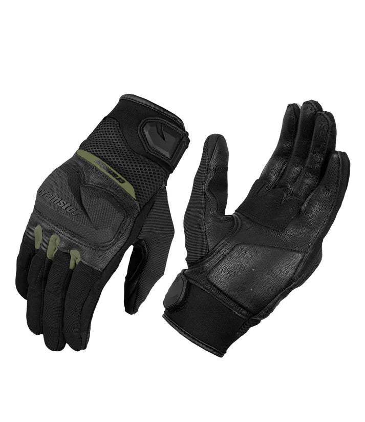Cramster Breezer Motorsport Olive Green Gloves