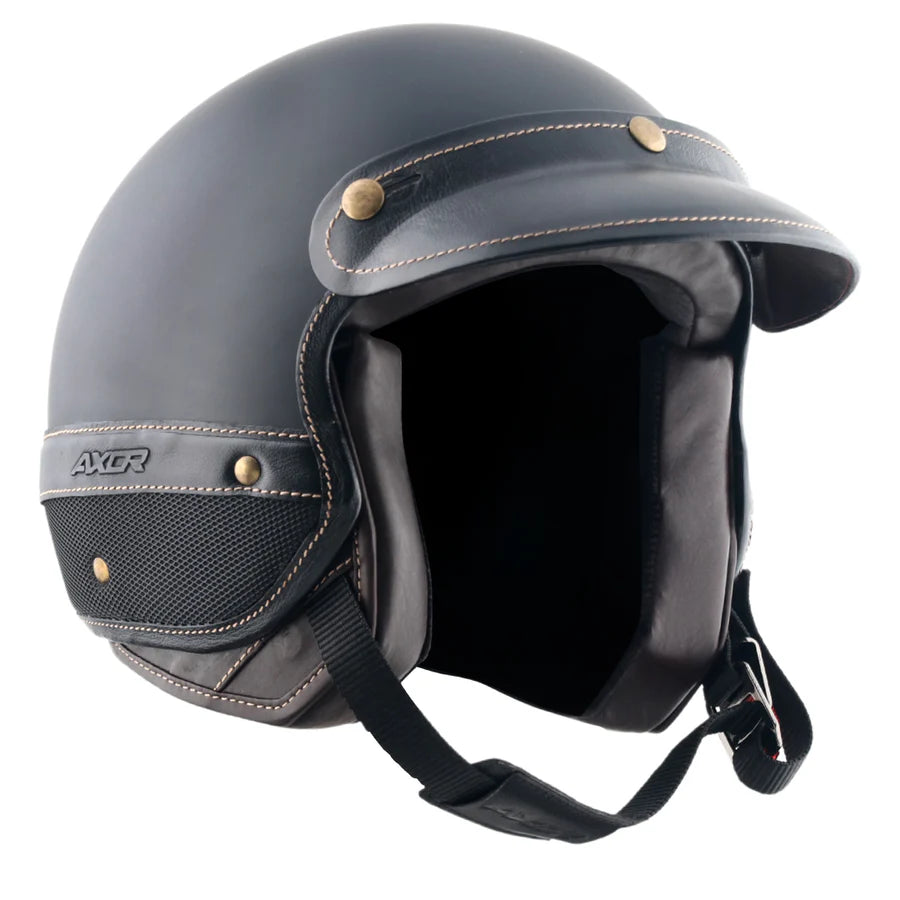 Axor Retro Jet Alpha Black Helmet